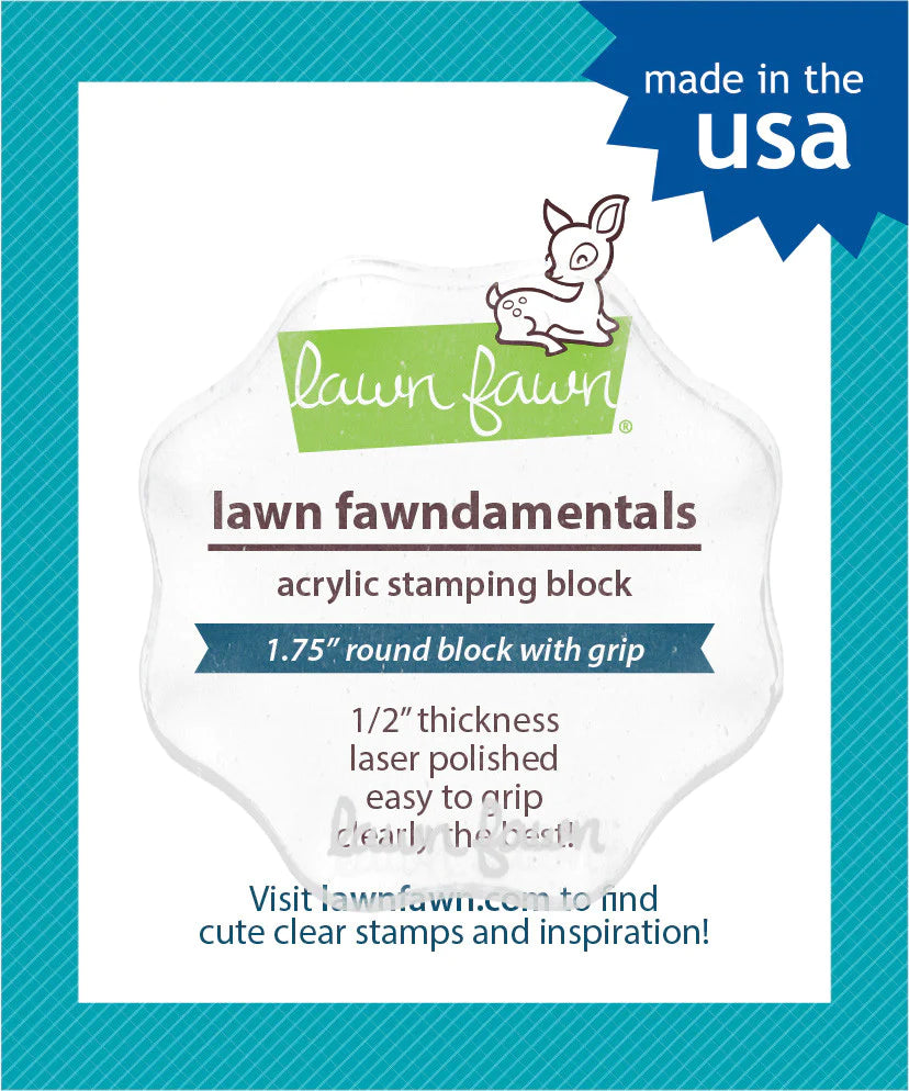 Lawn Fawn Acrylic Block 2.5 round – The Ink Stand