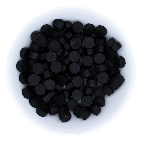 Black Wax Beads – Wax Plus Seal