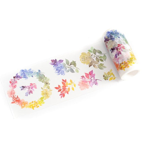 Pinkfresh Studio Rainbow Floral washi tape