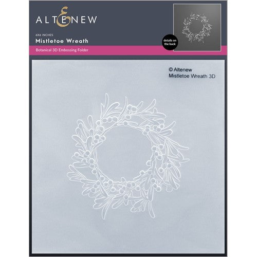Altenew Mistletoe Wreath Embossing Folder