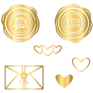 Honey Bee Stamps Wax Seals: Love Hot Foil Plate