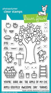 Lawn Fawn Apple-solutely Awesome Stamp Set