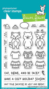 Lawn Fawn Ugly and Bright Stamp Set