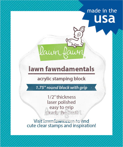 Lawn Fawn Acrylic Block 2.5" round