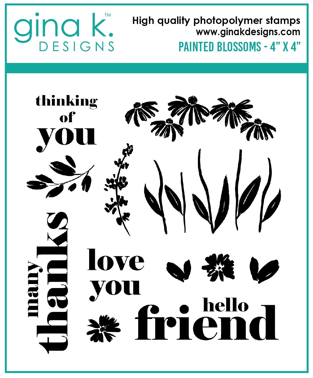 Gina K Designs Painted Blossoms Mini